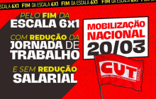 CUT e movimentos sociais convocam mobilização nacional pelo fim da escala 6x1