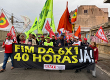 Marcha da Classe Trabalhadora defende a redução da jornada e o fim da escala 6x1