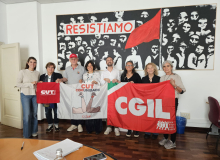 CUT-RS fortalece parceria com CGIL e INCA na Itália